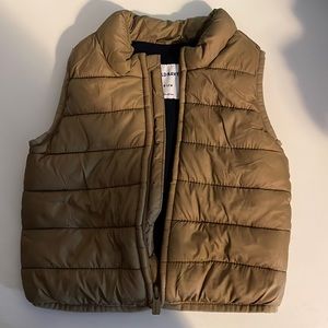 Tan puffer vest